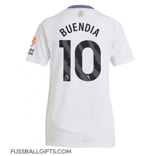 Aston Villa Emiliano Buendia #10 Fußballbekleidung Auswärtstrikot Damen 2024-25 Kurzarm